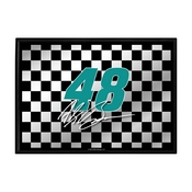 Alex Bowman: Checkered Flag - Framed Mirrored Wall Sign, NAAB48-265-02