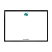 Alex Bowman: Framed Dry Erase Wall Sign, AGS-NAAB48-613-01A
