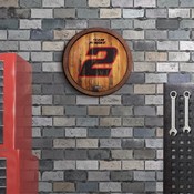 Austin Cindric: Weathered "Faux" Barrel Top Sign, NAAC02-240-03
