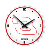 Austin Dillon: Bottle Cap Lighted Wall Clock, NAAD03-545-01