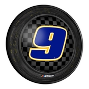 Chase Elliott: Tire Framed - Round Slimline Lighted Wall Sign, NACE09-130-02