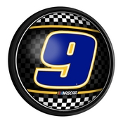 Chase Elliott: Checkered Flag  - Round Slimline Lighted Wall Sign, NACE09-130-03