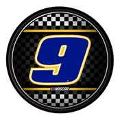 Chase Elliott: Checkered Flag - Modern Disc Wall Sign; AGS-NACE09-230-02A