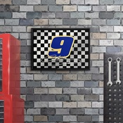 Chase Elliott: Checkered Flag - Framed Mirrored Wall Sign, NACE09-265-02