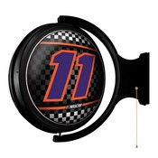 Denny Hamlin: Original Round Rotating Lighted Wall Sign, NADH11-115-01