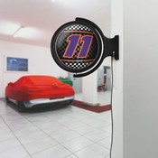 Denny Hamlin: Original Round Rotating Lighted Wall Sign, NADH11-115-01