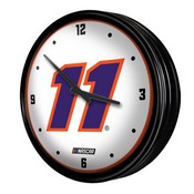 Denny Hamlin: Retro Lighted Wall Clock, NADH11-550-01