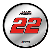 Joey Logano: Modern Disc Mirrored Wall Sign, NAJL22-235-01
