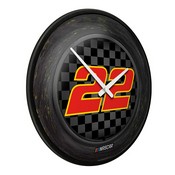 Joey Logano: Tire Framed - Modern Disc Wall Clock, NAJL22-510-02