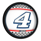 Kevin Harvick: Checkered Flag - Round Slimline Lighted Wall Sign, FNB-NAKH04-130-03A