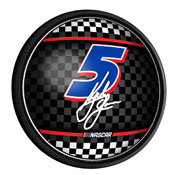 Kyle Larson: Round Slimline Lighted Wall Sign, NAKL05-130-01