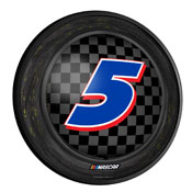 Kyle Larson: Tire Framed - Round Slimline Lighted Wall Sign, NAKL05-130-02