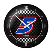 Kyle Larson: Checkered Flag - Modern Disc Wall Clock, NAKL05-510-03