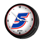 Kyle Larson: Retro Lighted Wall Clock, NAKL05-550-01