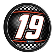 Martin Truex, Jr.: Checkered Flag  - Round Slimline Lighted Wall Sign, NAMT19-130-03