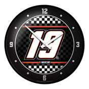 Martin Truex, Jr.: Checkered Flag - Modern Disc Wall Clock, NAMT19-510-03