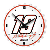 Martin Truex, Jr.: Bottle Cap Lighted Wall Clock, NAMT19-545-01
