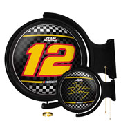 Ryan Blaney: Original Round Rotating Lighted Wall Sign, NARB12-115-01
