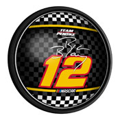 Ryan Blaney: Round Slimline Lighted Wall Sign, NARB12-130-01