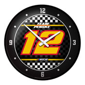 Ryan Blaney: Checkered Flag - Modern Disc Wall Clock, NARB12-510-03