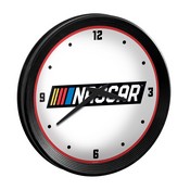 NASCAR: Ribbed Frame Wall Clock, FNB-NASCAR-530-02A