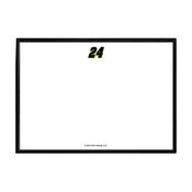 William Bryon: Framed Dry Erase Wall Sign, AGS-NAWB24-613-01A