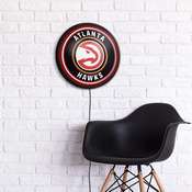 Atlanta Hawks: Round Slimline Lighted Wall Sign, NBAHAW-130-01