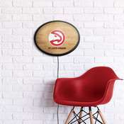 Atlanta Hawks: Hardwood - Oval Slimline Lighted Wall Sign, NBAHAW-140-21
