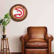 Atlanta Hawks: "Faux" Barrel Top Sign, FNB-NBAHAW-240-01