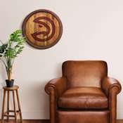 Atlanta Hawks: "Faux" Barrel Top Sign, FNB-NBAHAW-240-01