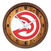 Atlanta Hawks: "Faux" Barrel Top Clock, FNB-NBAHAW-560-01