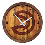 Atlanta Hawks: "Faux" Barrel Top Clock, FNB-NBAHAW-560-01
