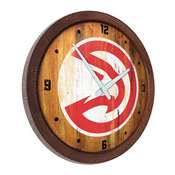 Atlanta Hawks: "Faux" Barrel Top Clock, FNB-NBAHAW-560-01