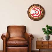 Atlanta Hawks: "Faux" Barrel Top Clock, FNB-NBAHAW-560-01