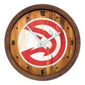 Atlanta Hawks: "Faux" Barrel Top Clock, FNB-NBAHAW-560-01