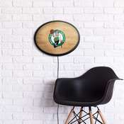 Boston Celtics: Hardwood - Oval Slimline Lighted Wall Sign, NBBCEL-140-21