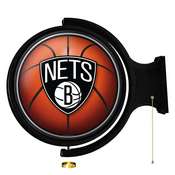 Brooklyn Nets: Basketbal - Original Round Rotating Lighted Wall Sign, NBBNET-115-02