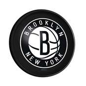 Brooklyn Nets: Round Slimline Lighted Wall Sign, NBBNET-130-01