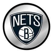Brooklyn Nets: Modern Disc Mirrored Wall Sign, NBBNET-235-01