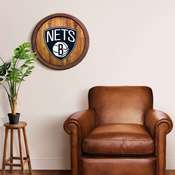 Brooklyn Nets: "Faux" Barrel Top Sign, FNB-NBBNET-240-01