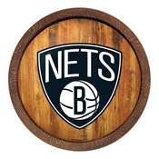 Brooklyn Nets: "Faux" Barrel Top Sign, FNB-NBBNET-240-01