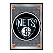 Brooklyn Nets: Team Spirit - Framed Mirrored Wall Sign - Vertical, NBBNET-275-02