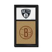 Brooklyn Nets: Secondary Logo - Cork Note Board, NBBNET-640-02