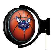 Charlotte Hornets: Basketball - Original Round Rotating Lighted Wall Sign, NBCHAR-115-02