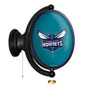 Charlotte Hornets: Original Oval Rotating Lighted Wall Sign, NBCHAR-125-01
