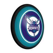 Charlotte Hornets: Round Slimline Lighted Wall Sign, NBCHAR-130-01