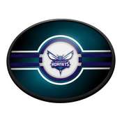 Charlotte Hornets: Oval Slimline Lighted Wall Sign, NBCHAR-140-01