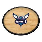 Charlotte Hornets: Hardwood - Oval Slimline Lighted Wall Sign, NBCHAR-140-21