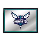 Charlotte Hornets: Framed Mirrored Wall Sign - Horizontal, FNB-NBCHAR-265-01A