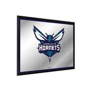 Charlotte Hornets: Framed Mirrored Wall Sign - Horizontal, FNB-NBCHAR-265-01A